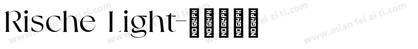 Rische Light字体转换